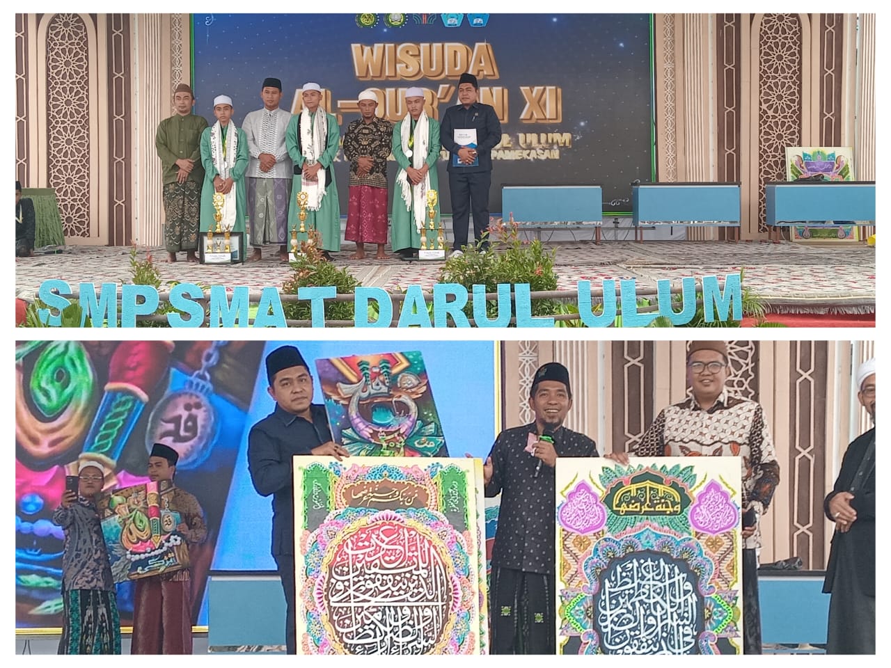Ketua Dewan Pamekasan Borong Lukisan Terbaik Lomba Kaligrafi MHQ Asian SMP–SMA Tahfidz Darul Ulum Banyuanyar