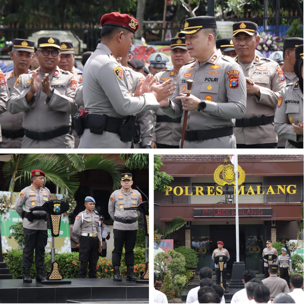 Sertijab Kapolres Malang, AKBP Danang Setiyo Pamit Usai Setahun Mengabdi
