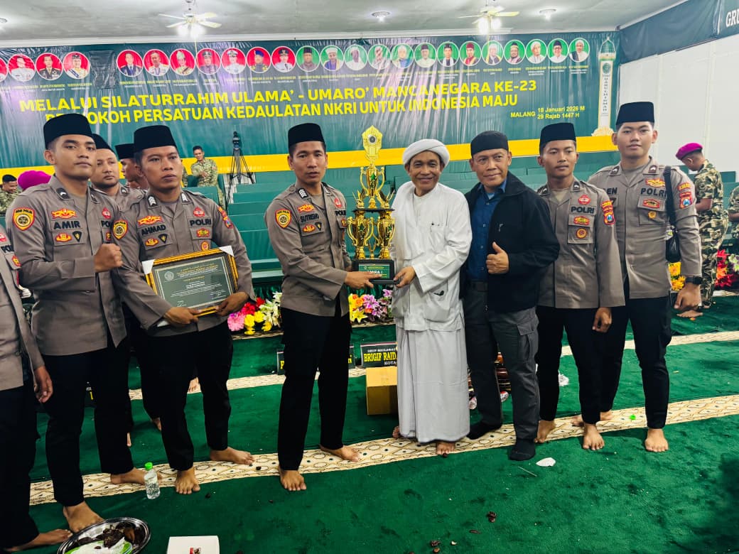 Polres Pamekasan Kembali Raih Juara I Festival Sholawat TNI-Polri Se-Jawa Timur