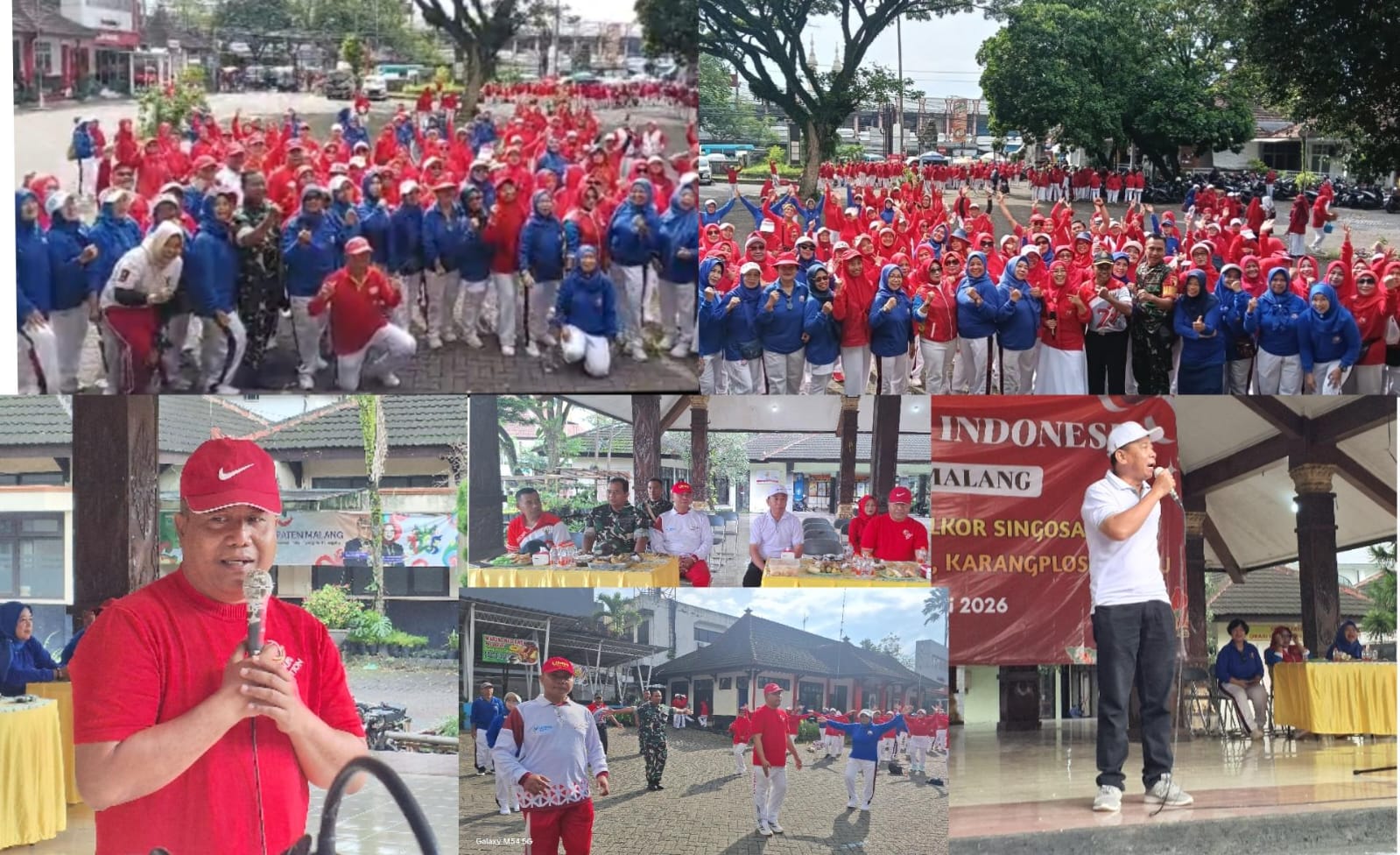 Senam Bersama Tera Indonesia Se Wilayah Koordinasi  Singosari Di Hadiri Siadi SH DPRD Propinsi