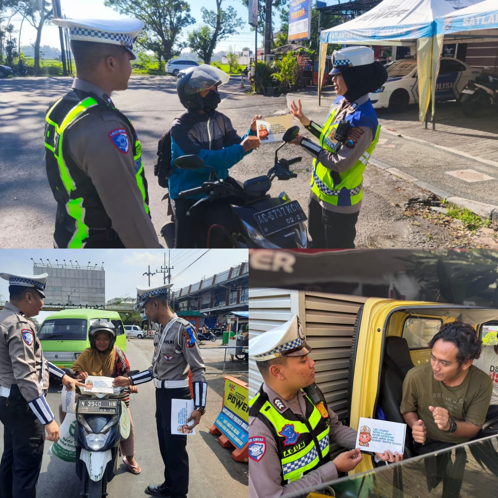 Satlantas Polres Malang Gencarkan Sosialisasi Ops Keselamatan Semeru 2026, Ajak Warga Tertib Lalu Lintas