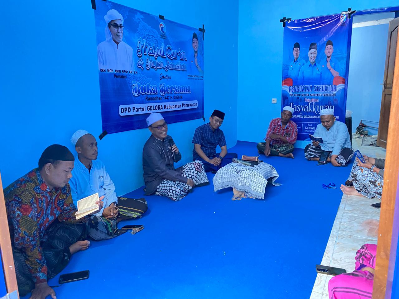 Partai Gelora Pamekasan Gelar Khotmil Qur’an Dan Buka Bersama