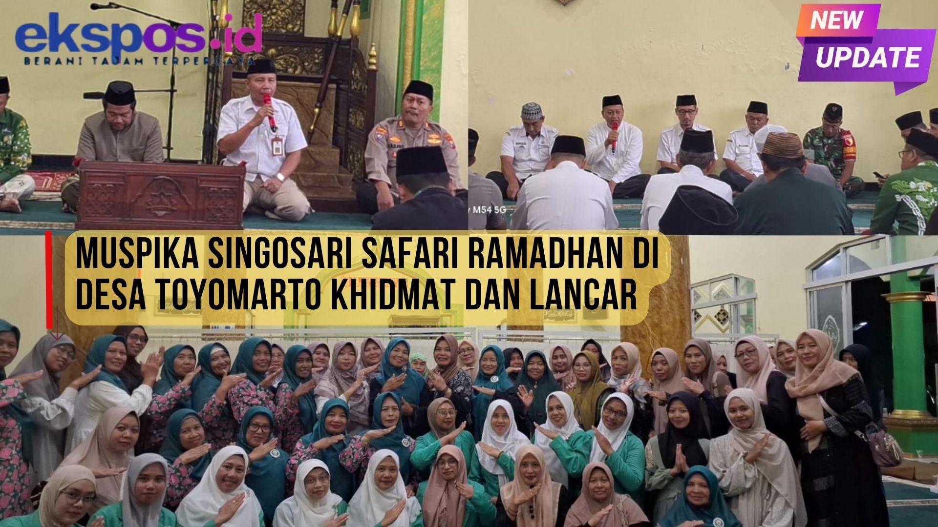 Muspika Singosari  Safari Ramadhan di Desa Toyomarto Khidmat Dan Lancar