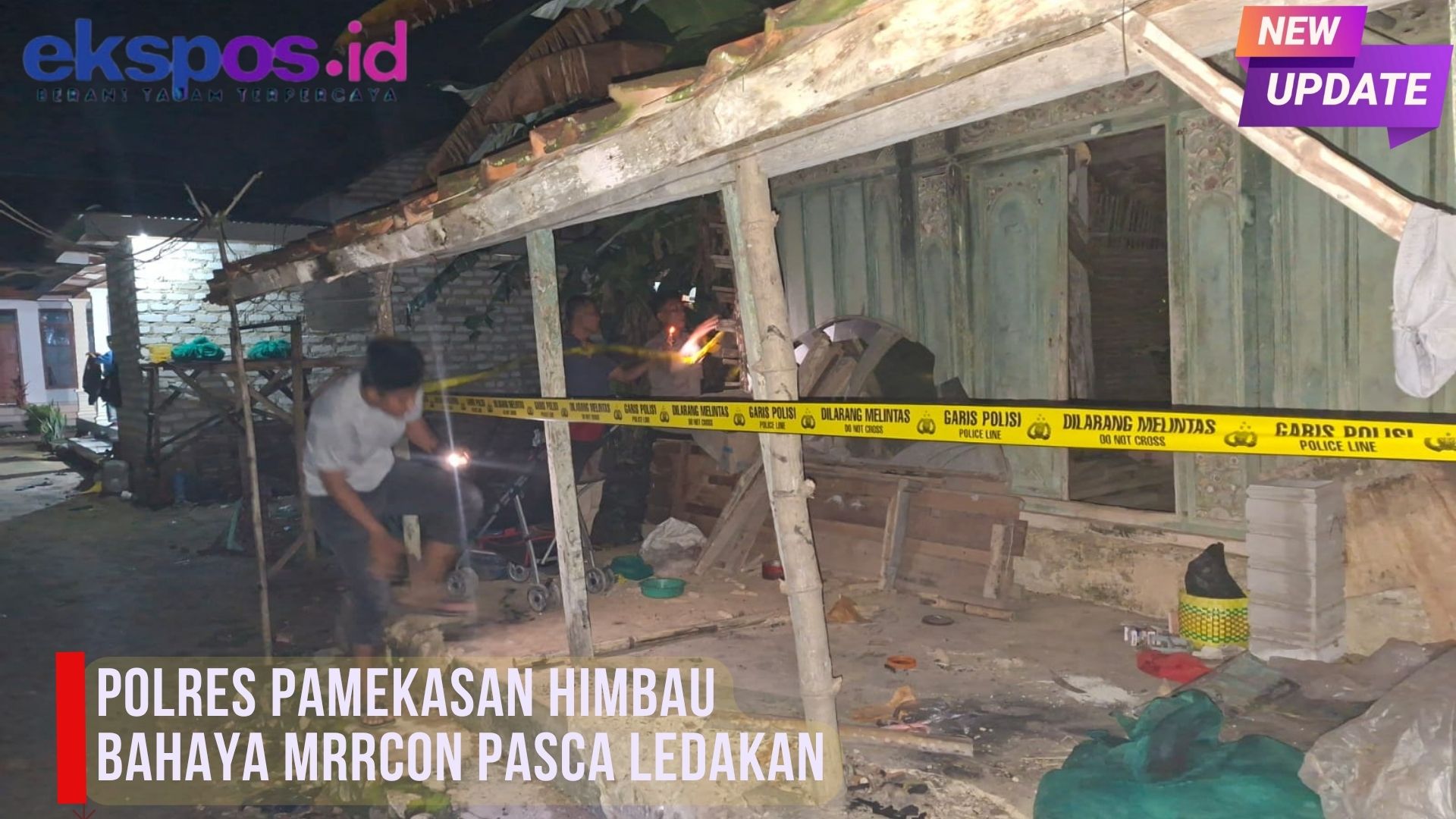 Polres Pamekasan Himbau Bahaya Mrrcon Pasca Ledakan
