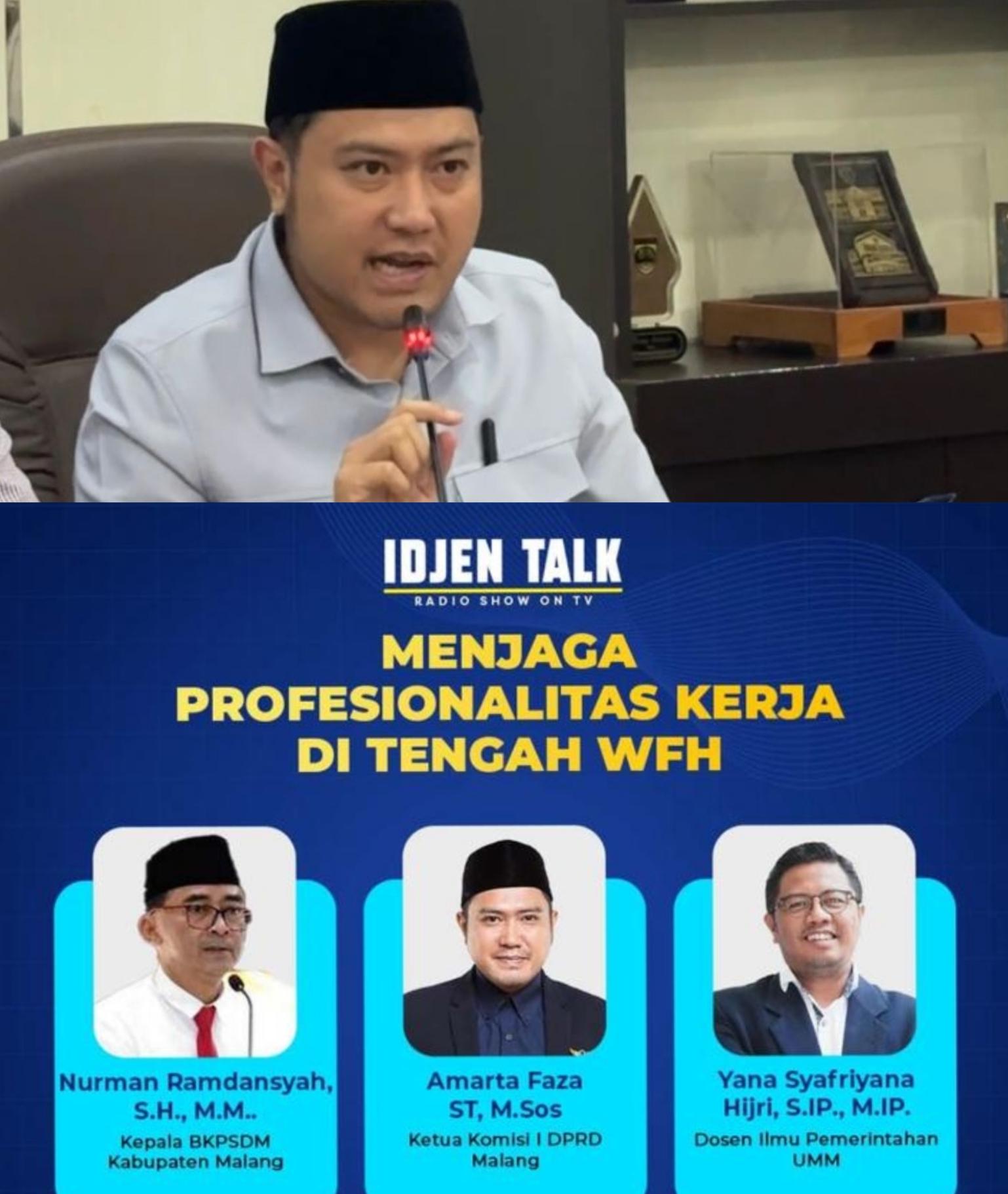 Amarta Faza Di IDJEN TALK 911 FM Bahas Profesionalitas ASN di Tengah WFH