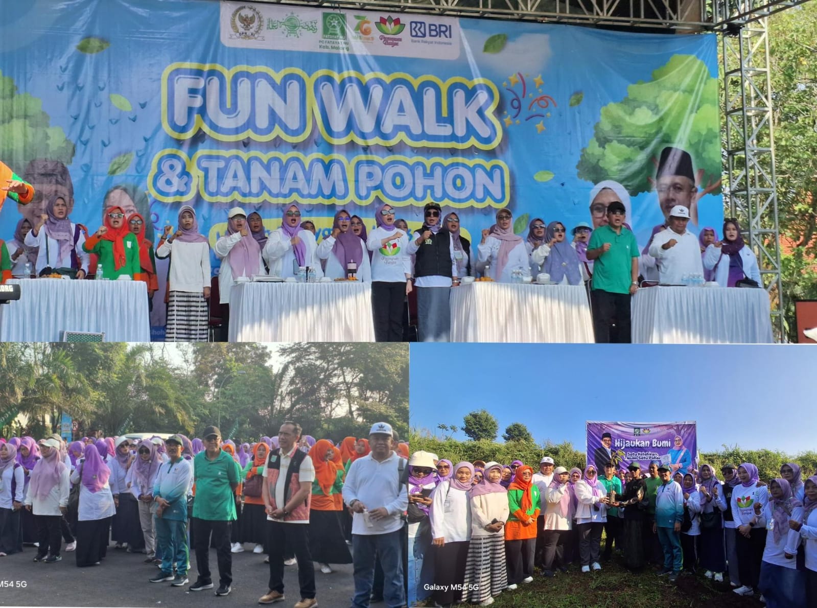 Fun Walk Dan Tanam Pohon  Harlah Fatayat NU ke-76 Tahun  Bersama  Perempuan Bangsa