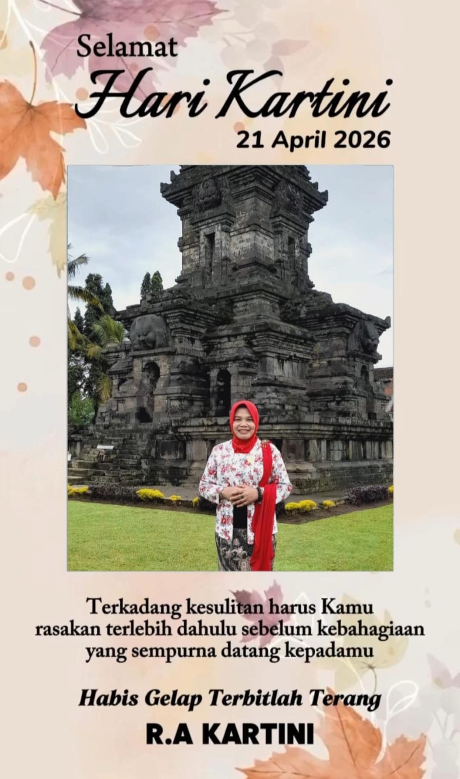 Selamat Hari Kartini 2026. Teruslah Menjadi Perempuan Kuat, Cerdas, dan Penuh Inspirasi.