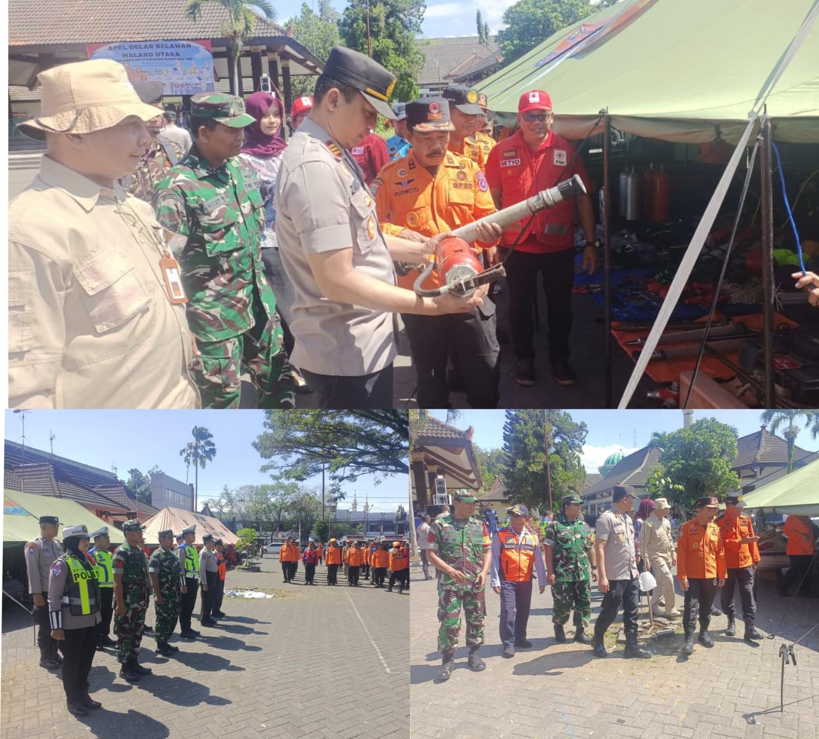 Sinergi BPBD, Muspika Singosari Serta Relawan Malang Utara Apel Kesiapan Siagaan Bencana 2026