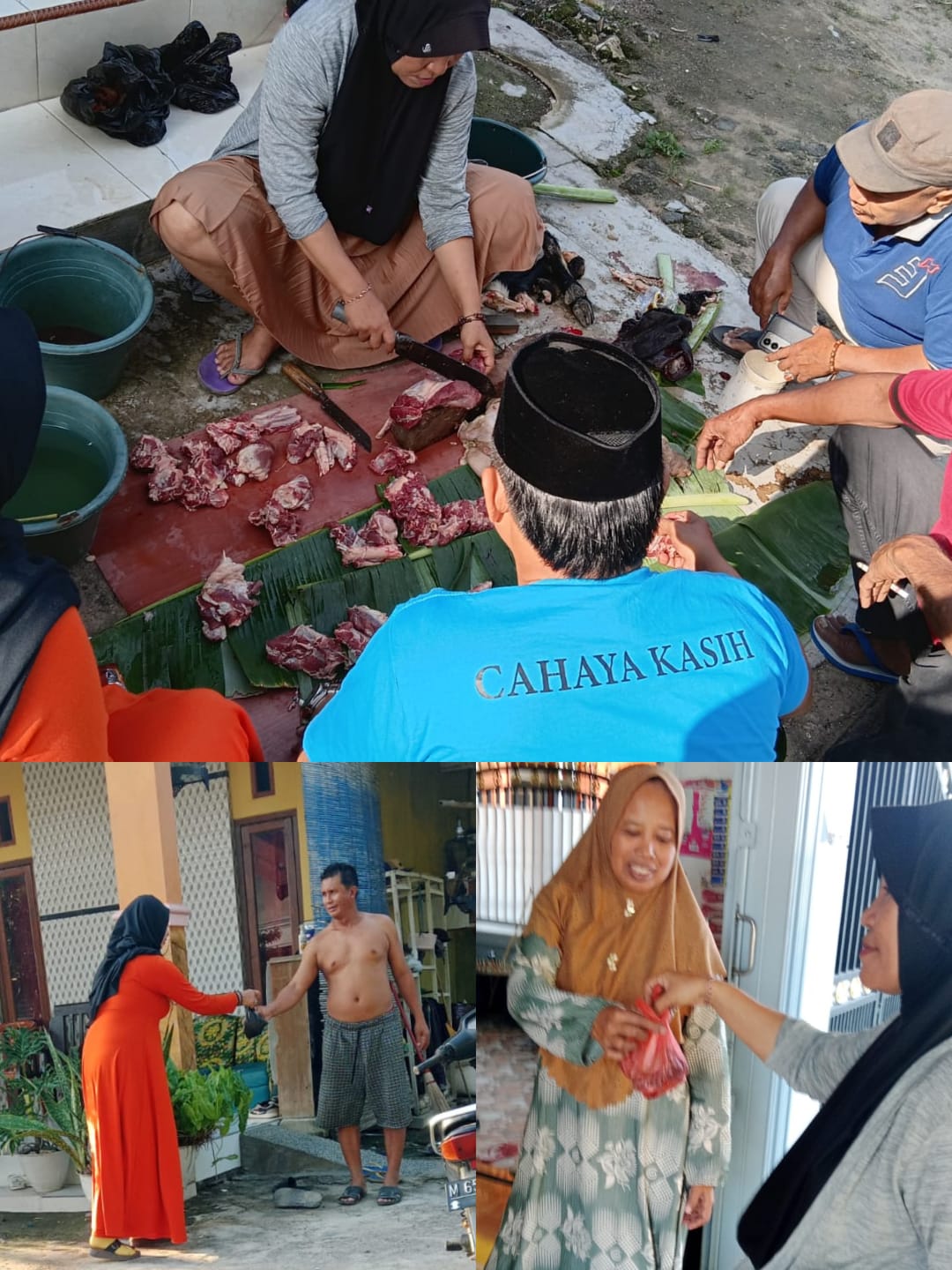 YCK Gelar Bagi-Bagi Daging Kurban Para Kaum Dhuafa