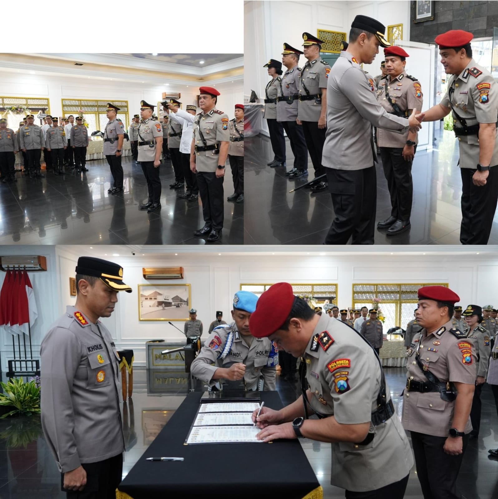 Gerbong Mutasi Polda Jatim Bawa Tiga Pejabat Polresta Malang Kota