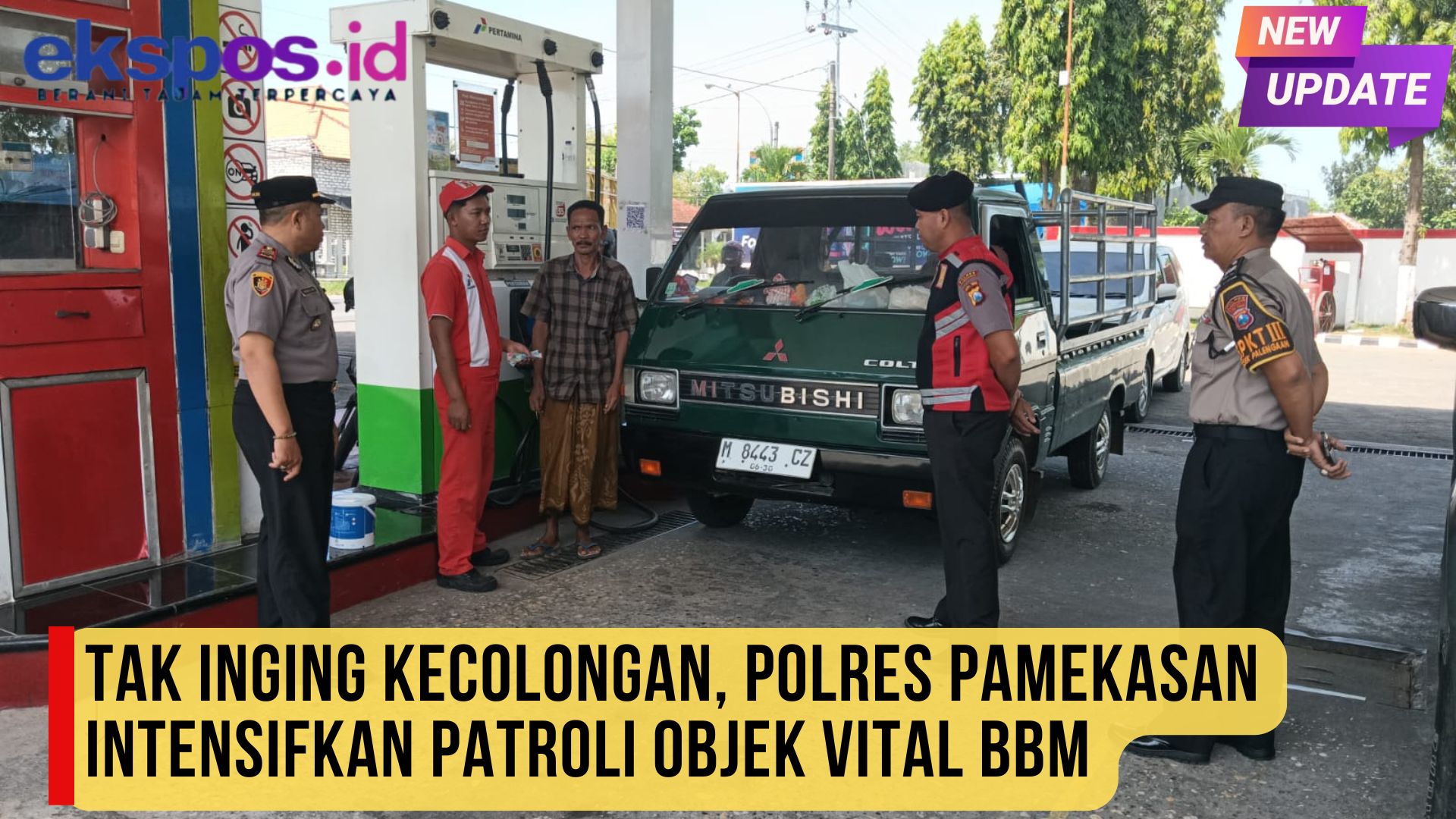 Tak Inging Kecolongan, Polres Pamekasan Intensifkan Patroli Objek Vital BBM