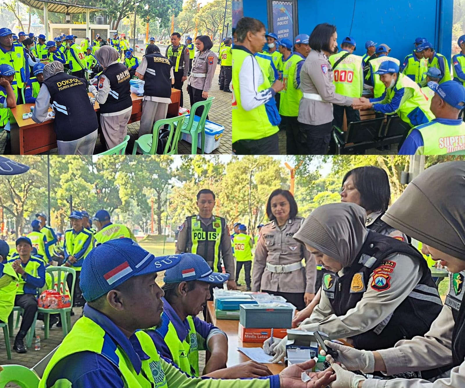 Polresta Malang Kota Memupuk Sinergitas dan Berikan Layanan Kesehatan Gratis ke Supeltas Binaan