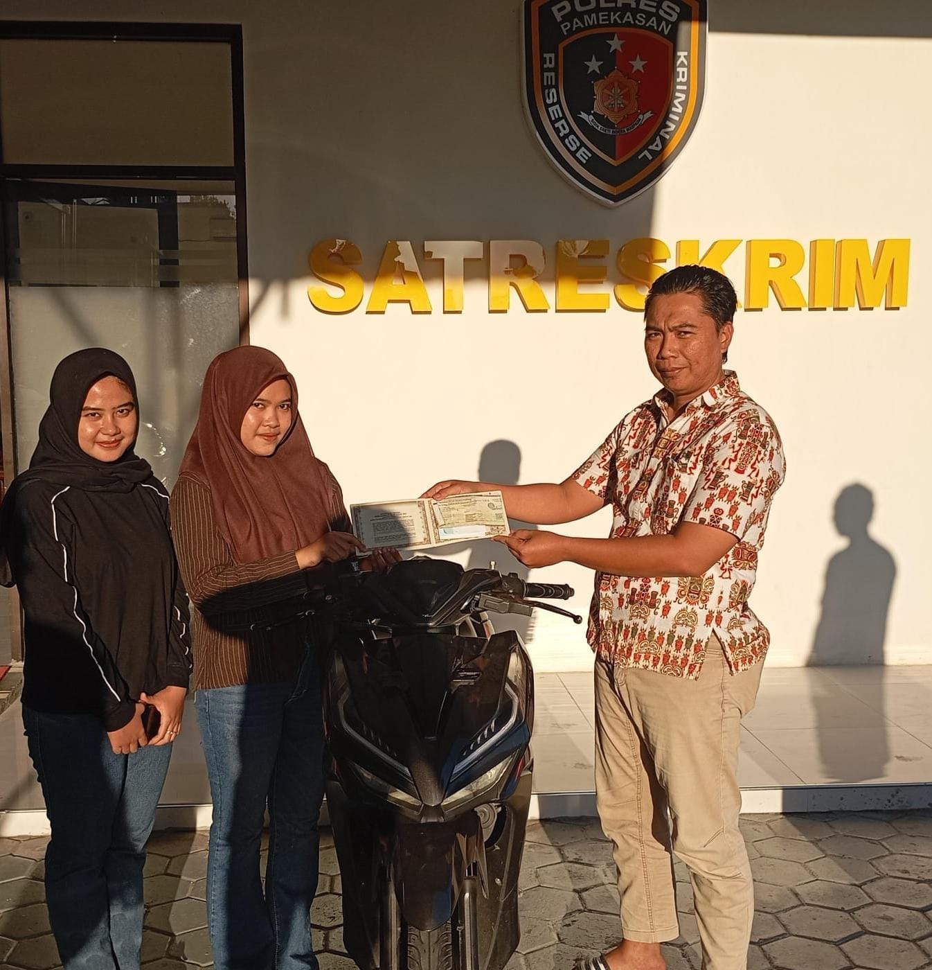 Sepeda Motor yang Hilang Berhasil Ditemukan, Korban Curanmor Sampaikan Apresiasi ke Polres Pamekasan