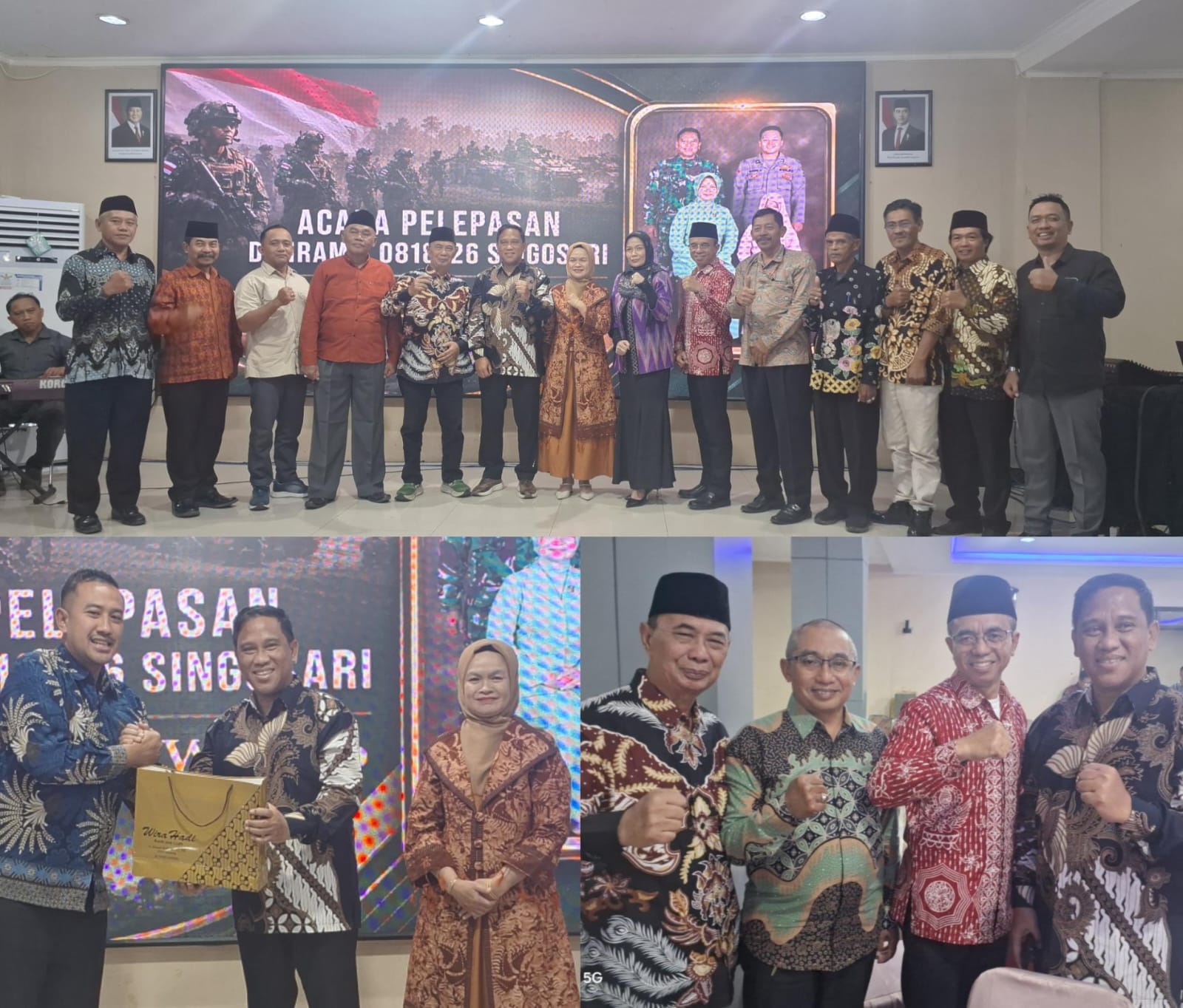 Malam Perpisahan Danramil Singosari Penuh Kehangatan, Sinergitas Jadi Warisan Pengabdian