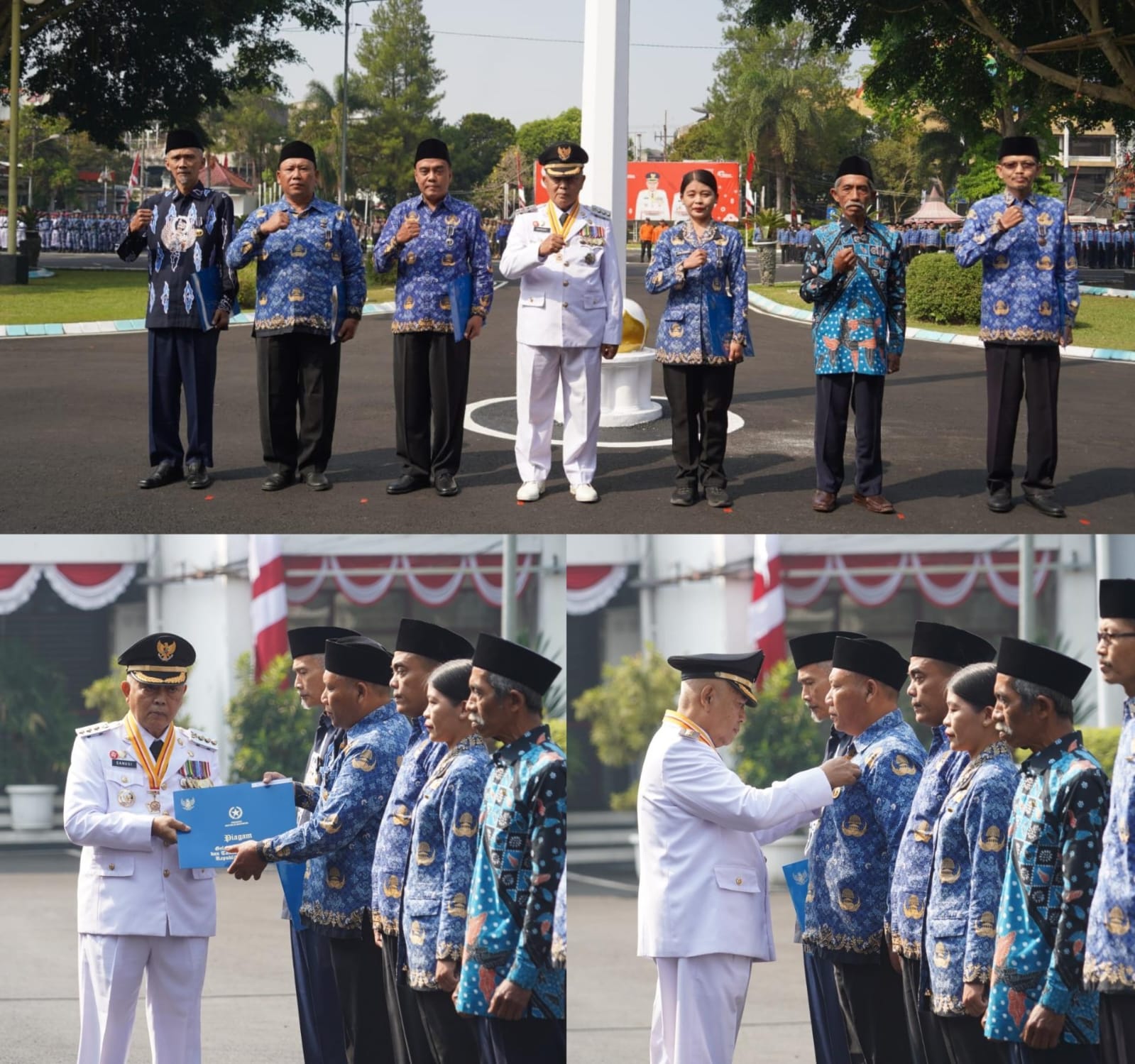 30 Tahun Mengabdi Samsul Kusaini Terima Satya Lencana Karya Satya Dari Presiden Di HUT RI Ke 81 Tahun