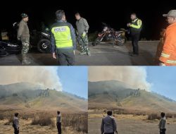 Karhutla Bromo, Polres Malang Siaga Cegah Api Merembet ke Poncokusumo